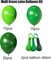 Green Balloons Dark Green Balloon, 50pcs 12 Inch Green Dark Green Lime Latex Balloons for St. Patrick's Day, Baby Shower, Jungle Safari Birthday Party Decorations